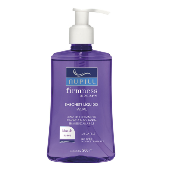 Sabonete líquido facial Nupill Firmness Intensive 200ml - pele seca à normal