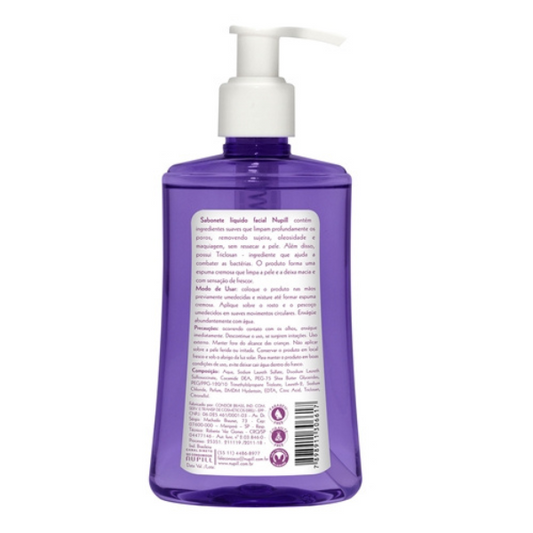 Sabonete líquido facial Nupill Firmness Intensive 200ml - pele seca à normal