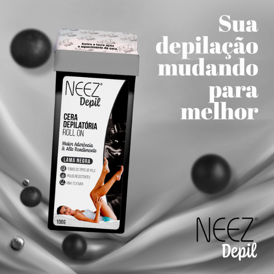 Cera depilatória roll-on da Neez Depil 100g