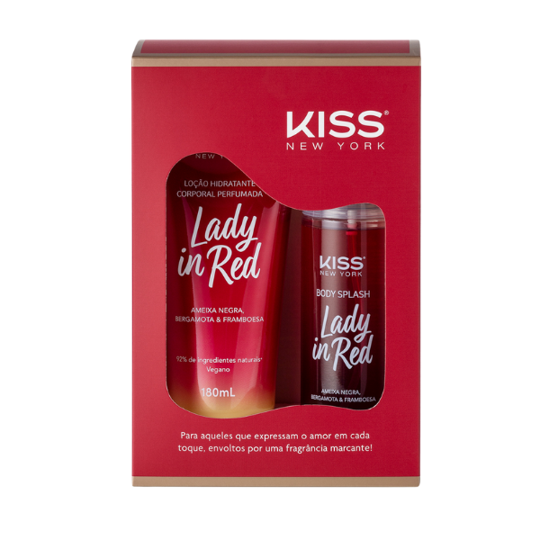 Kit Especial Lady In Red - 1 Body Splash Lady In Red + 1 Loção Corporal Lady In Red