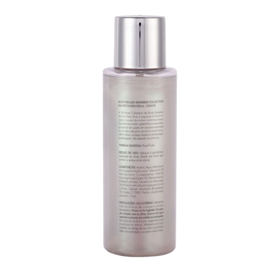 Body Splash Shimmer Silver Queen - Kiss New York