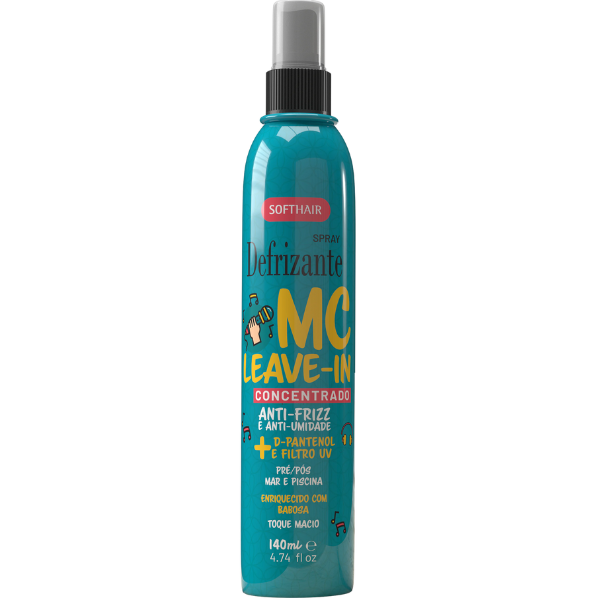 DEFRIZANTE LEAVE IN SPRAY - MC LEAVE IN PRÉ E PÓS MAR E PISCINA 140ML