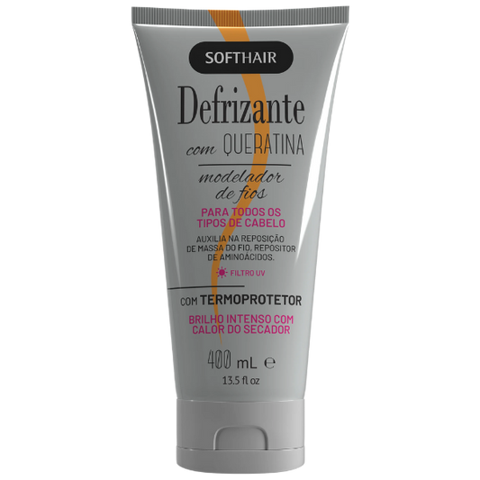DEFRIZANTE CREME COM QUERATINA REPOSITOR DE MASSA 400ML
