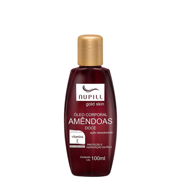 Óleo de amêndoas Doce Nupill Vitamina E 100ml