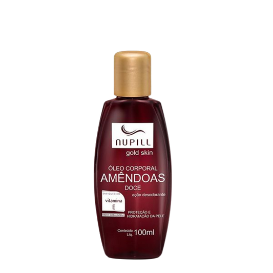 Óleo de amêndoas Doce Nupill Vitamina E 100ml