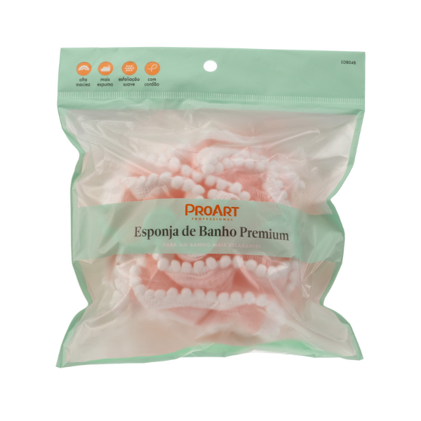 Esponja de Banho Premium - ProArt - Rosa