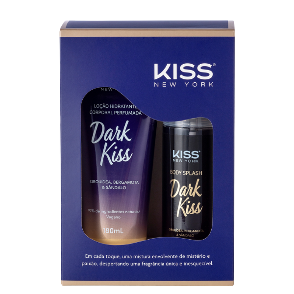 Kit Especial Dark Kiss - 1 Body Splash Dark Kiss + 1 Loção Corporal Dark Kiss