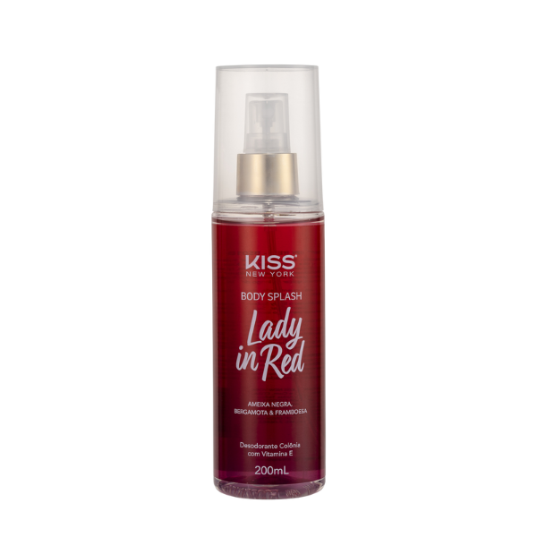 Body Splash Lady in Red - Kiss New York - 200ml