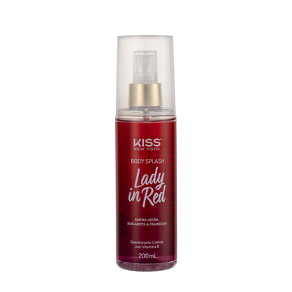 Body Splash Lady in Red - Kiss New York - 200ml