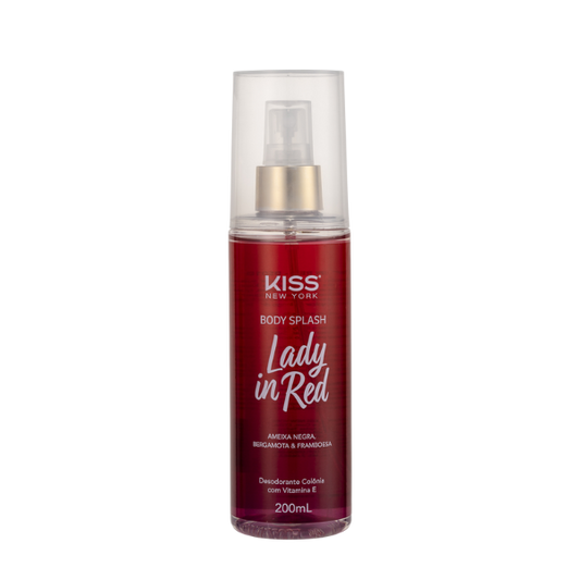 Body Splash Lady in Red - Kiss New York - 200ml