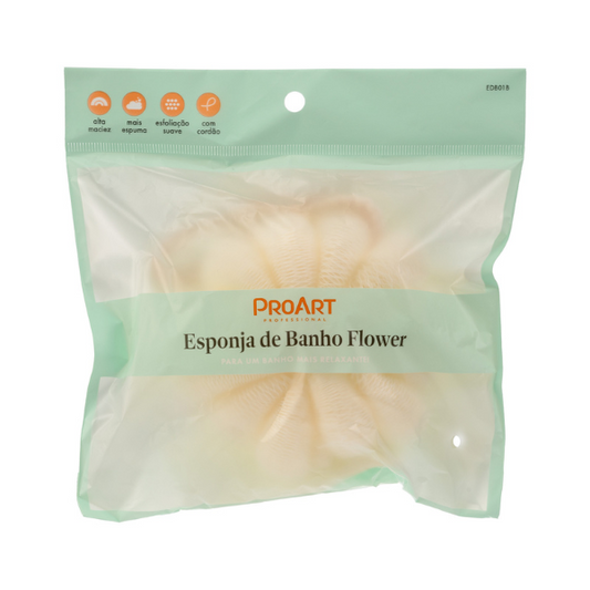 Esponja de Banho Flower - ProArt - Branca