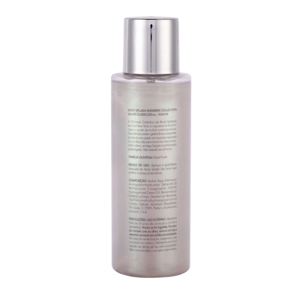 Body Splash Shimmer Silver Queen - Kiss New York