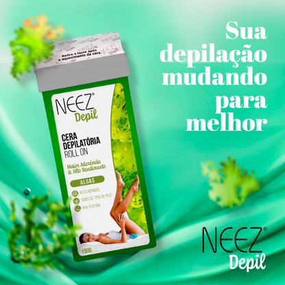 Cera depilatória roll-on da Neez Depil 100g