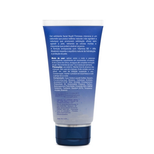 Gel Esfoliante facial Nupill Firmness Intensive - pele seca a normal 75g