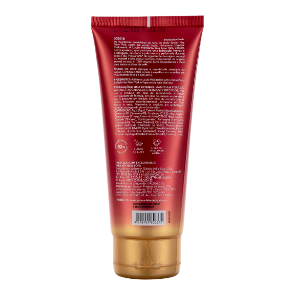Loção Corporal Lady In Red - Kiss New York - 180ml