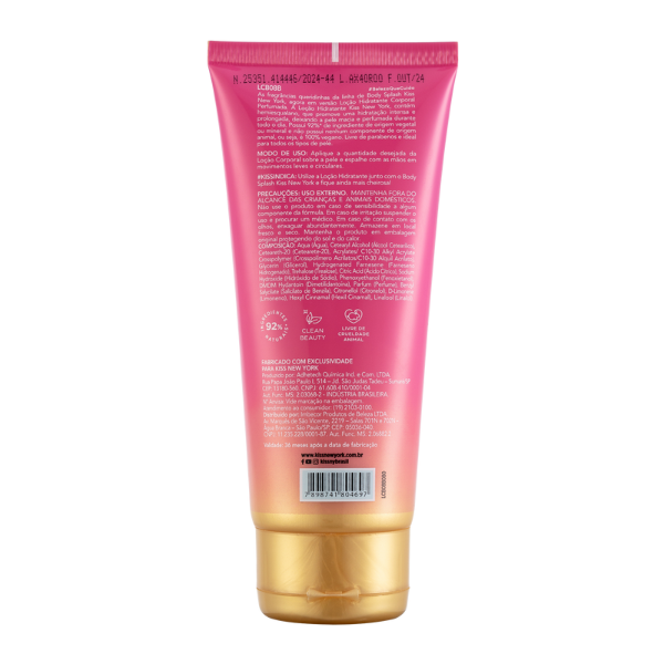 Loção Corporal Pink Romance - Kiss New York - 180ml