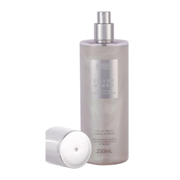 Body Splash Shimmer Silver Queen - Kiss New York