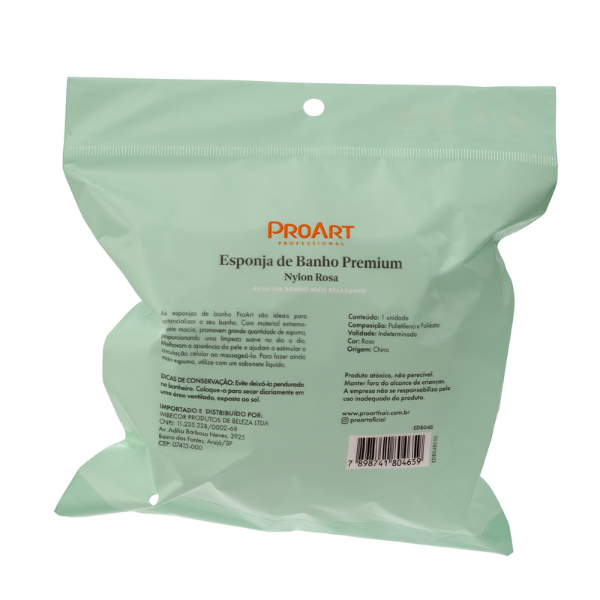 Esponja de Banho Premium - ProArt - Rosa