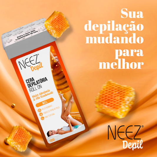 Cera depilatória roll-on da Neez Depil 100g