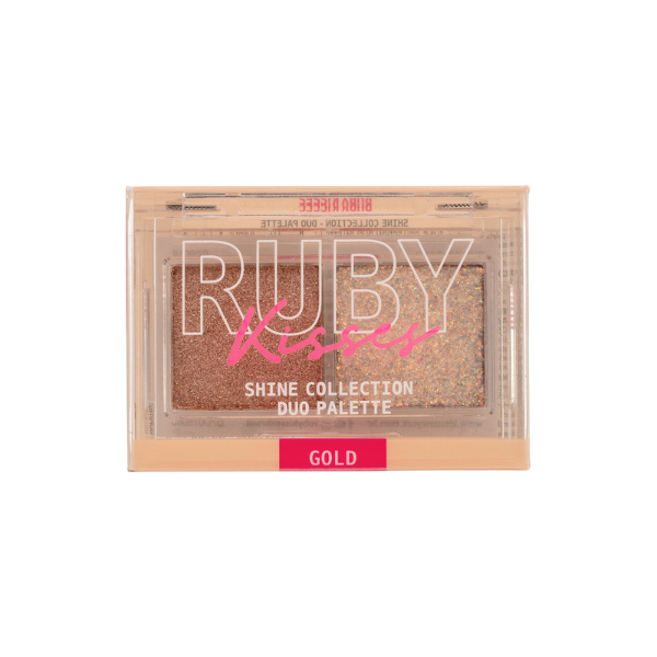 Paleta Duo Shine Collection Gold - Ruby Kisses